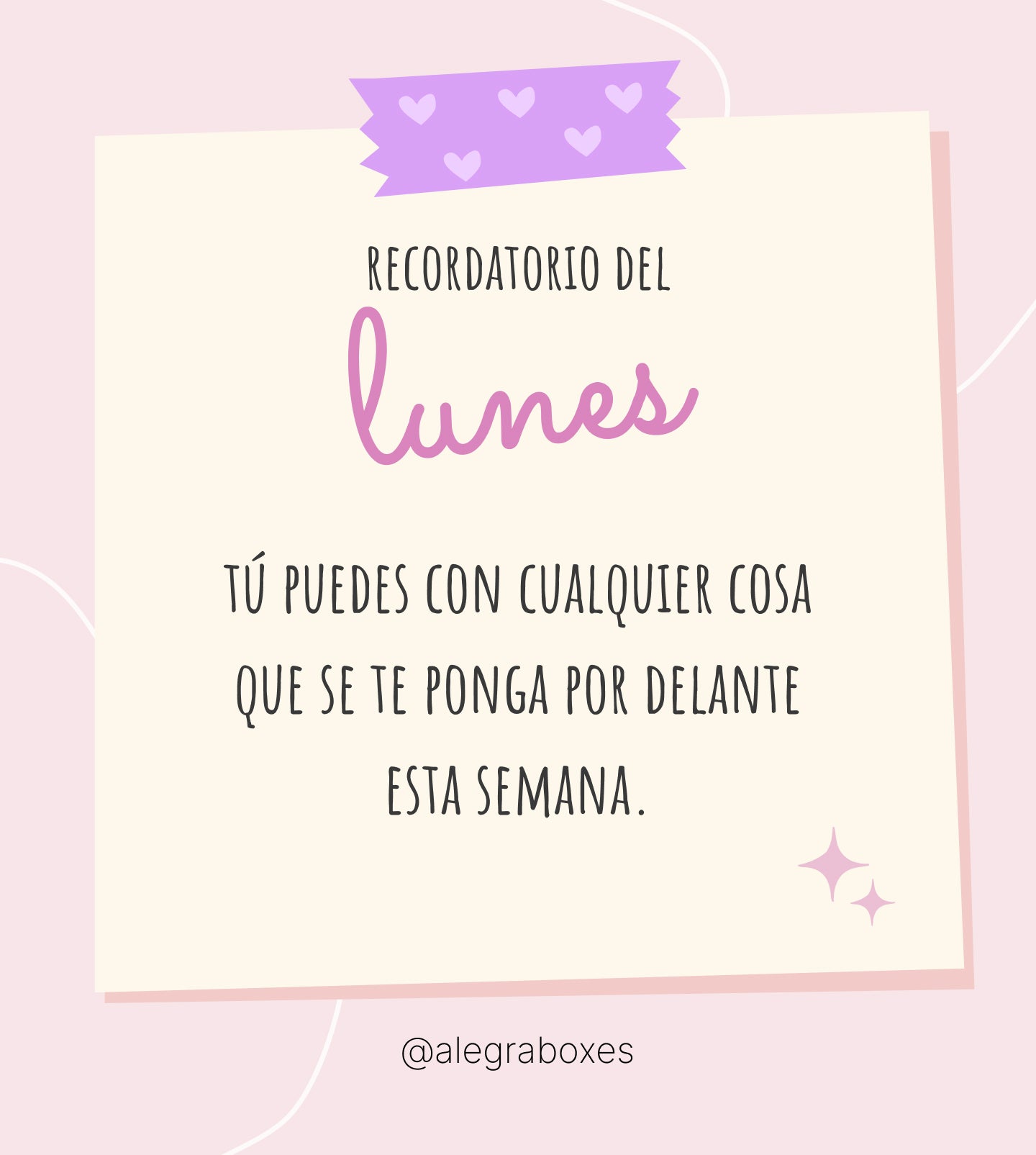 Recordatorio importante para empezar la semana ⭐  #lunes #felizsemana #tupuedes #recordatorio